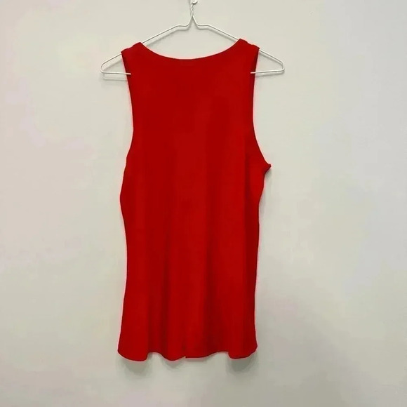 Banana Republic  Slit Back Tank Top Red Women's Small - Picture 3 of 7